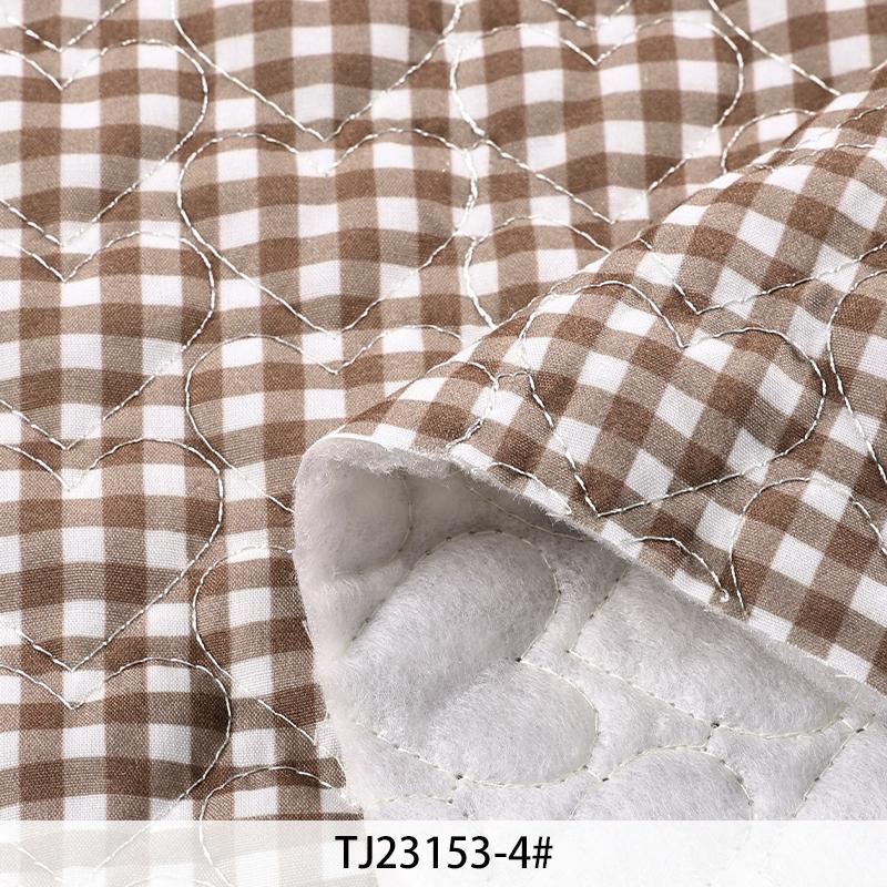 0.5/1/2 Yards Pure Cotton Grid Quilted Cotton Fabric for Winter Coat Gloves Pet Beds Makeup Bags Handmade DIY Clothing Fabrics