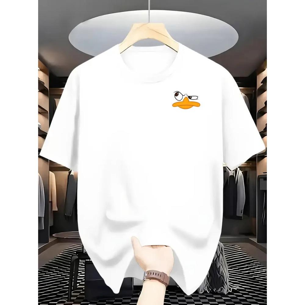 Men s Fashion T-shirt Minimalist Pattern Printed Men s T-shirt Top XS белый