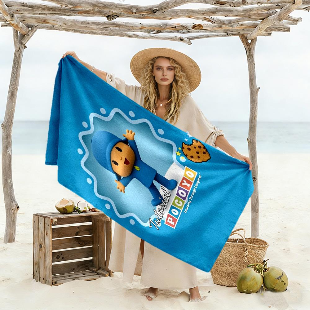 Pocoyo Beach Towel High Absorbency & Quick-Dry Comfortable Lightweight