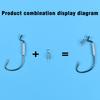 18Pcs Set Jig Crank Head Barbed Hook 1.8g 2g 3g 6g Soft Lure Worm Offset Fishhook Spring Lock Pin Fishing Tackle Accessories