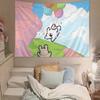 Cute Line Puppy Tapestry Wall Hanging Tapestry Art Deco Blanket Curtain Hanging At Home Bedroom Living Room Decor