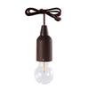 Brown Pull Cord Light Bulb Portable Pull String Hanging Bulb Durable LED Pull Hang Bulb  Camping