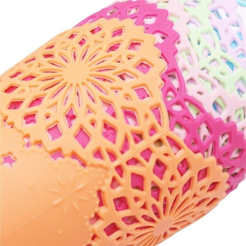 Storage Baskets Lace Hollow out Table Trash Can Pencil Holder Desk Organizer for Office School Home