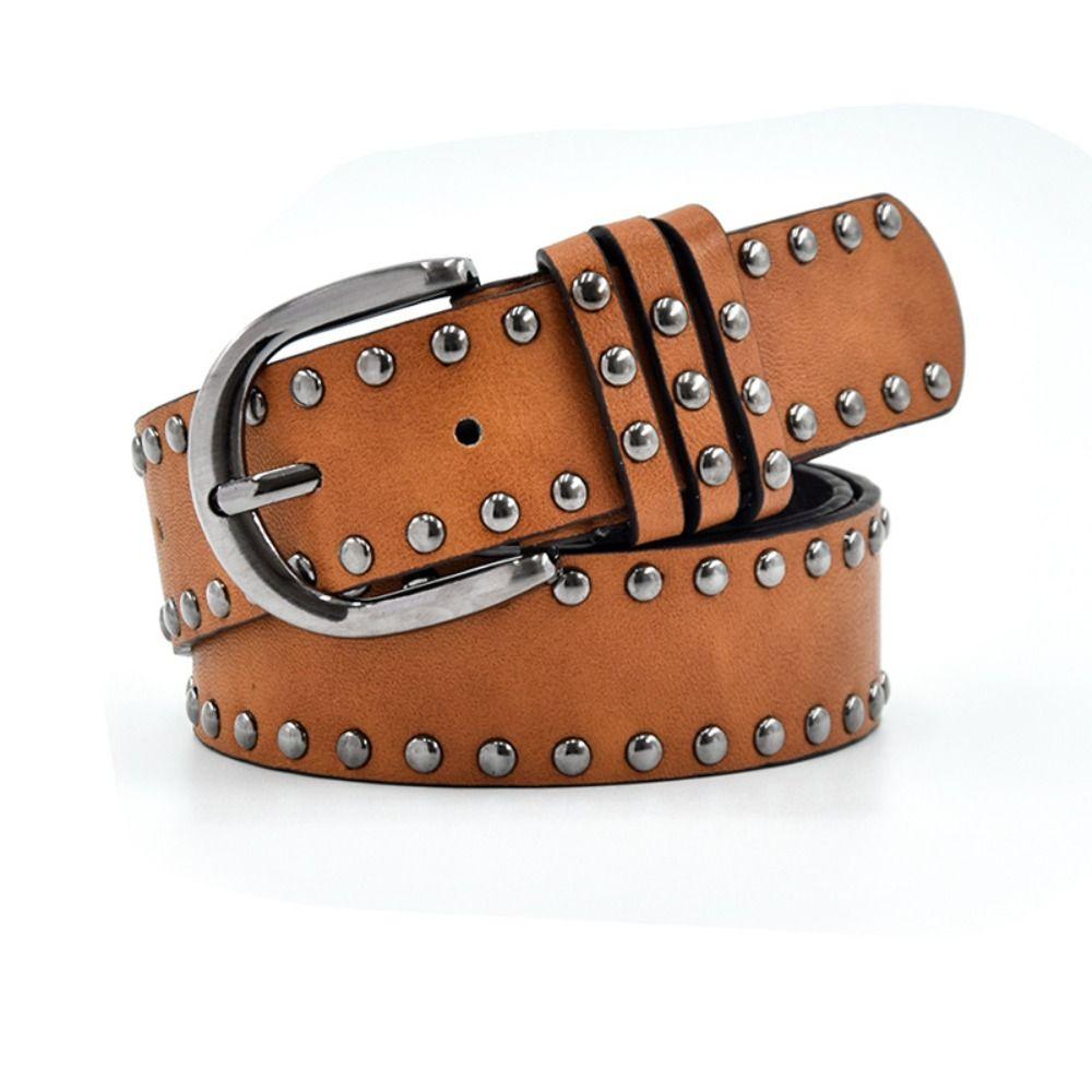 Zinc Zinc Alloy Pin Buckle Waist Belts Wide Waist Bands for Women Punk Waist Belt for Women Women