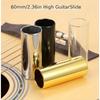 61mm Stainless Steel Guitar Slide Bar, Electric Wood Guitar Slide Tube, Metal Finger Cots