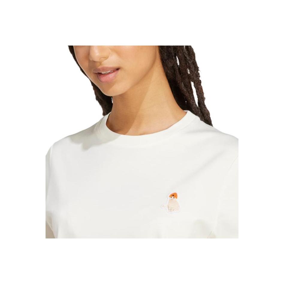 New Adidas Free Shipping With AdiClub Cat Patch Graphic Tee JV8515