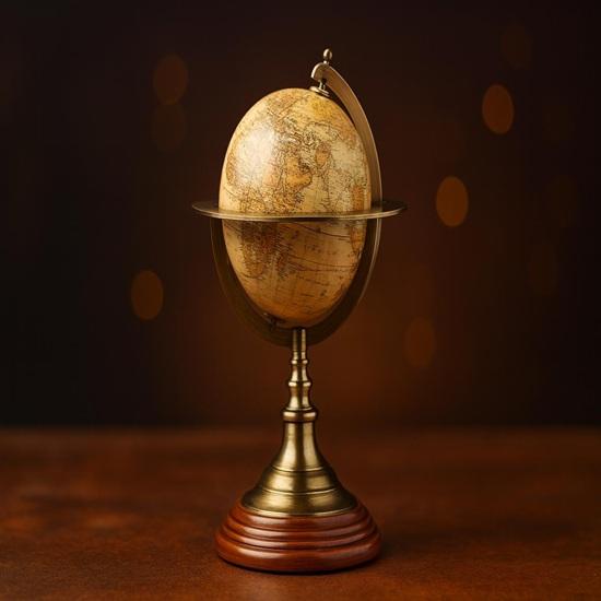 Brass Armillary Globe 30.48 cm Nautical Desk Decor Maritime Gift Home Office Decor Table Top