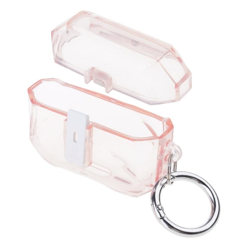 Clear Protective Case For Pods Pro3 Secure Lock Design Includes Keychain Set Easy Cleaning