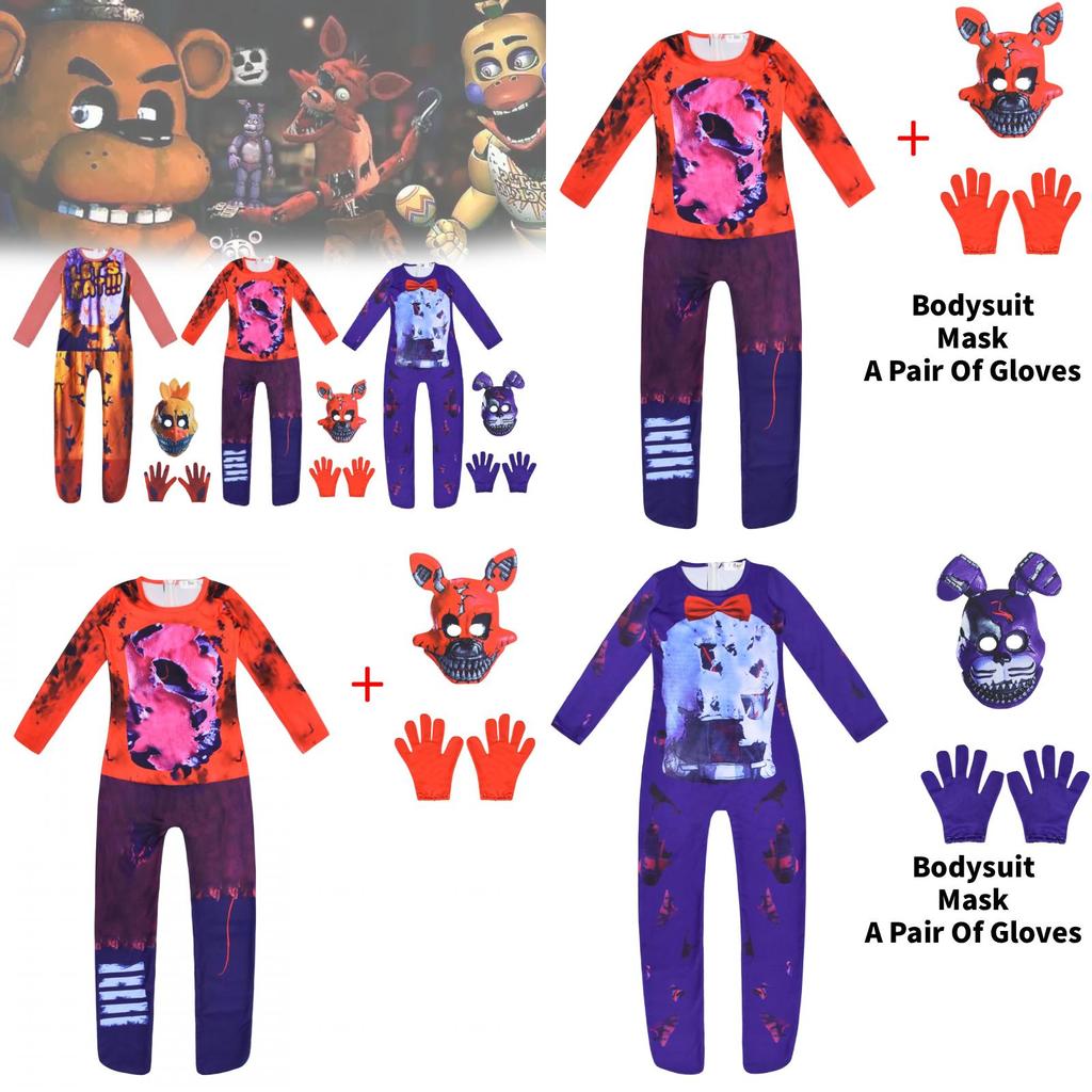 Five Nights At Freddys Children Cosplay Costume With Polyester Fabric For Parties