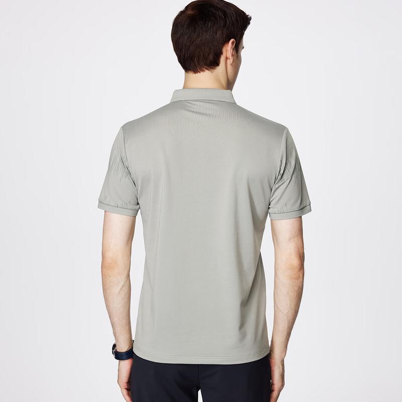 FIRS Men's Acetate & Silk Blend Striped Polo Shirt