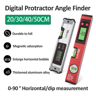 Digitaler Winkelmesser Winkelfinder Neigungsmesser Wasserwaage Blase Magnetisch Elektronische Wasserwaage 0-90° Magnetische Wasserwaage