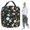 Astronauts Riding Monster Rocket Insulated Lunch Bag for Kid School Cooler Thermal Food Box Tote Leakproof Lunch Boxes Container