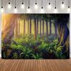 Spring Forest Trail Photography Background Jungle Camping Adventure Decor Home Party Shower Portrait Shooting Photo Backdrop1