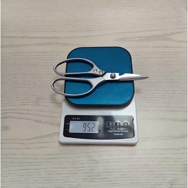 

Stainless Steel Heavy-Duty Kitchen Shears: Sharp Chicken, Duck & Fish Scissors with Abrasive Particles