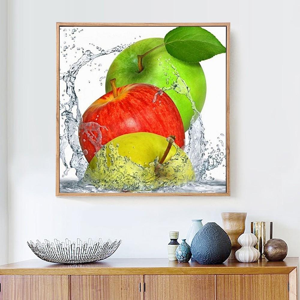 5D Diamond Painting Full Round Fruit Apple Diamond Embroidery Cross Stitch Diamond Mosaic Picture