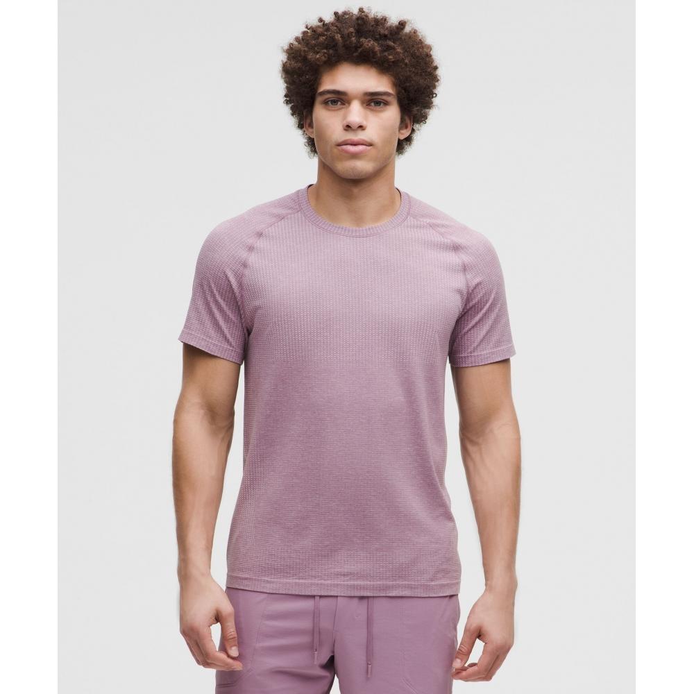 

Lululemon Рубашка с коротким рукавом Metal Vent Tech из розовой органзы цвета лаванды Lux XXL