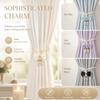 2Pcs Minimalist Curtain Ties Adjustable Curtain Holdbacks Bows Curtain Tiebacks  Sheer Curtains
