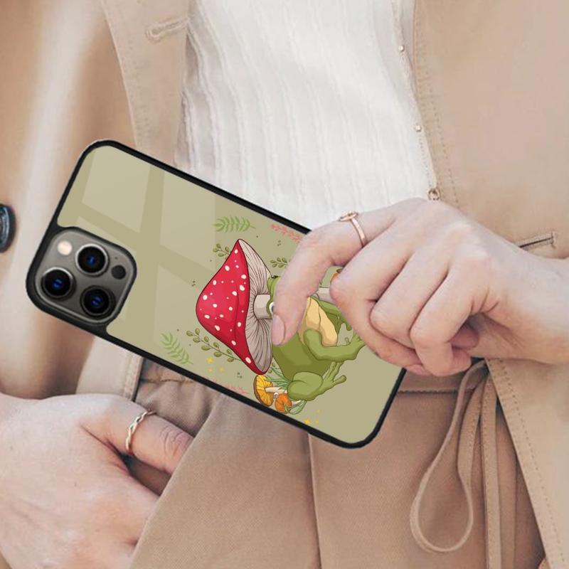 Cottagecore Frog Mushroom Aesthetic Magnetic Phone Case For APPLE iPhone 17 Air 16 14 13 12 Pro Max 15 Plus MagSafe Cover