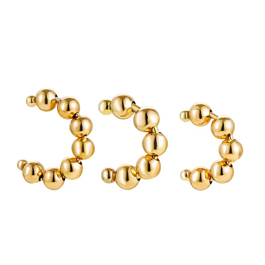 New Arrival Multicolor CZ Crystal Ear Cuff Stackable C Shaped Ear Clips No Pierced Cartilage Earring for Women Earcuffs