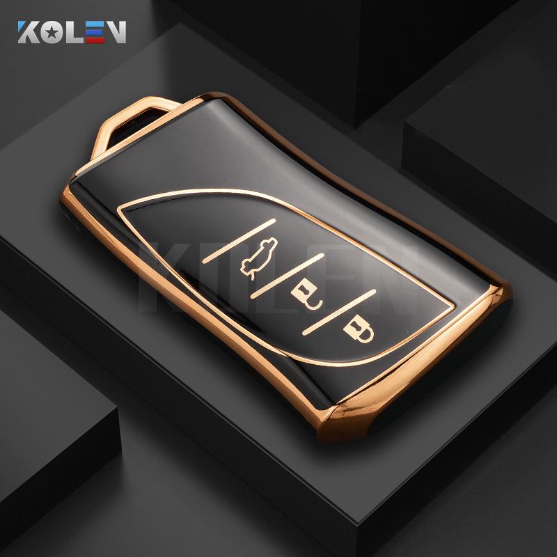 Fashion Tpu Car Remote Key Case Cover Shell Fob For Lexus Es Ux200 Ux250H Es300H Es350 Us200 Us260H Lx570 Protector Accessories