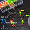 Professional Fishing Accessories Set Durability Metal Hook Floats Swivels Portables Case Included