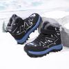 Crianças botas de neve quente crianças inverno sapatos de algodão antiderrapante neve ao ar livre quente botas de pelúcia alta superior quente calçado peludo à prova dwaterproof água tênis quentes