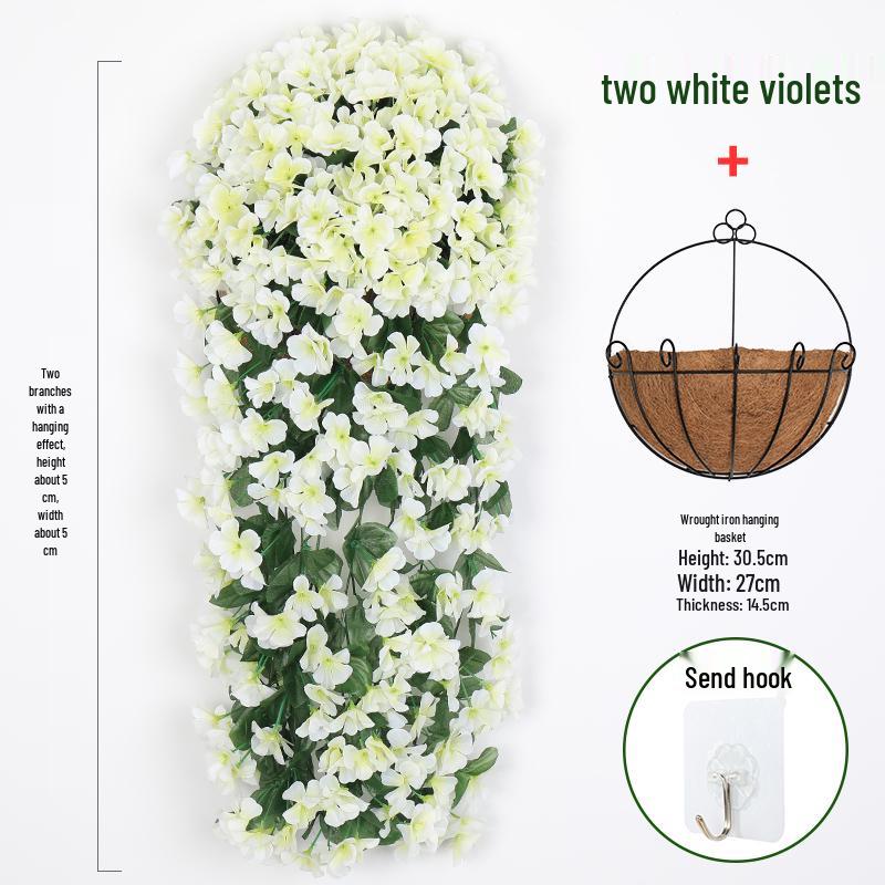 Artificial Rose Vine Wall Hanging for Living Room Decoration