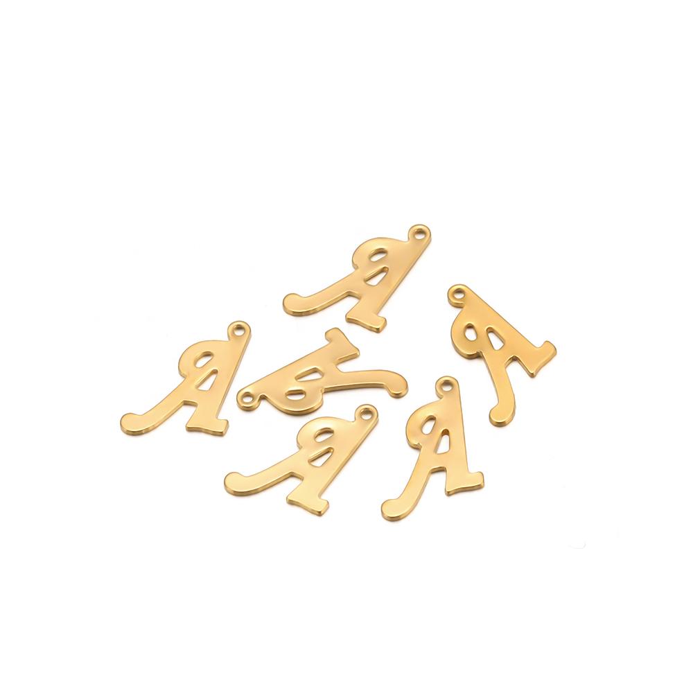 30pcs Stainless Steel A-Z 26 Cursive Font Letter Pendant Alphabet Charms Necklace Pendant DIY Jewelry Bracelet Making Earrings