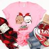 Joyeux Noël Mignon Bubu Dudu Graphiques Dessin Animé T-shirt Populaire Fête de Fête Unisexe Coton T-shirts Tendance Drôle Chemise de Noël