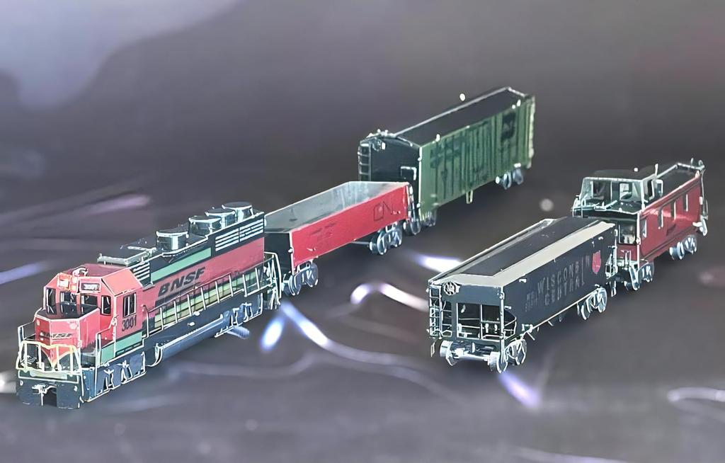 TOKIX 3D Assembly Kit, 3D Craft Kit, 5-Car Train (Tools Included)