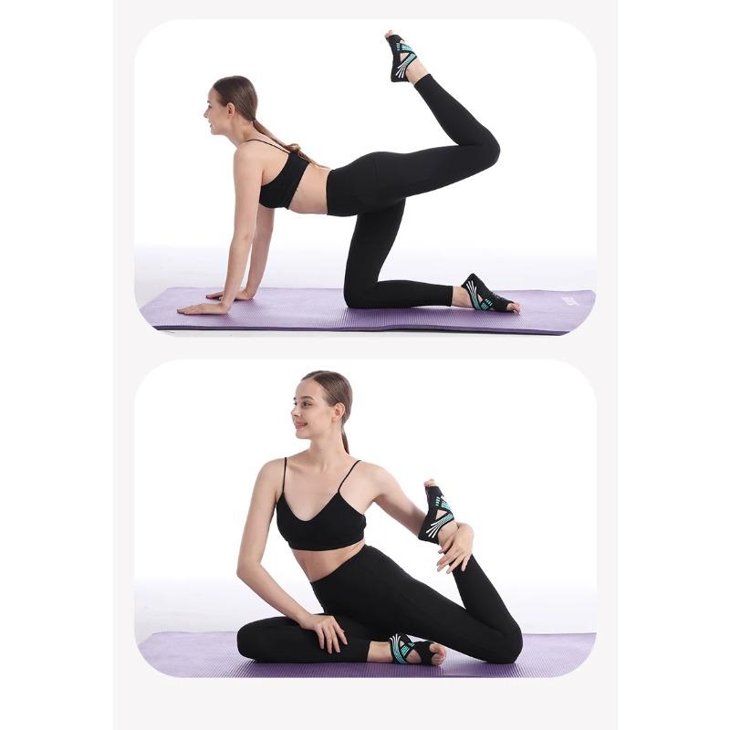 Professional Non Slip Gym Yoga Shoes Flat Soft Anti Slip Sole Ballet Fitness Dance Shoes Pilates Yoga Shoes Socks