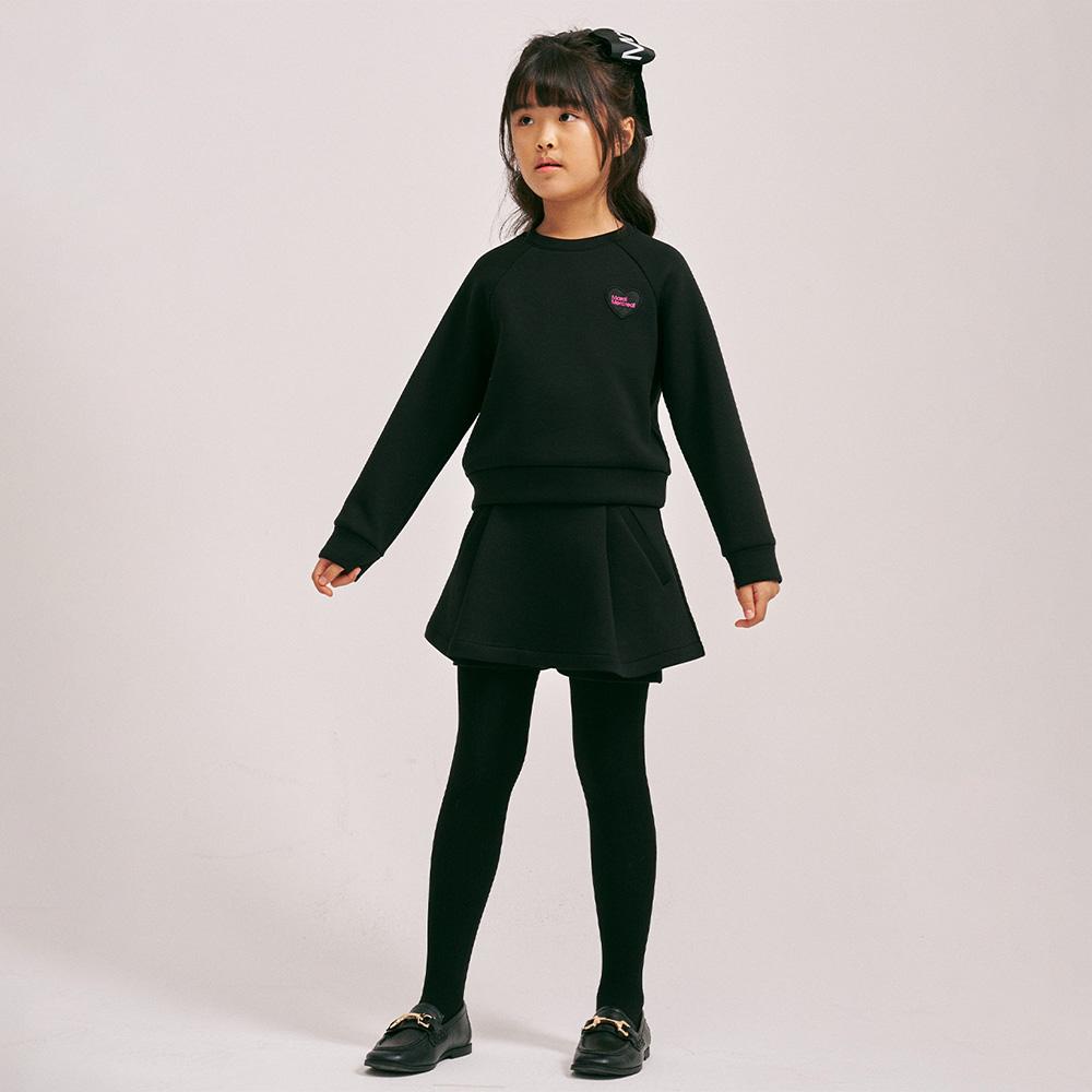 [mardimercredi] KIDS NEOPRENE MINI PANTSKIRT_BLACK