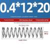 Spring Steel Pressure Return Spring Assortment 0.3/0.4mm Wire Dia 5-20mm Length for Hobbyist Craft Making Projects