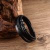 Multi-Layer Braided Leather Bracelet With Stainless Steel Magnetic Clasp Men Geometric Style Fashion Accessory