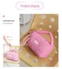 Candy Color Cotton Cosmetic Storage Bag - Large Capacity & High-end