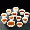 Suet Jade Dehua White Porcelain Tea Cup Kung Fu Tea Set Small Cup Master Cup Single Teacup Can Be Printed Logo