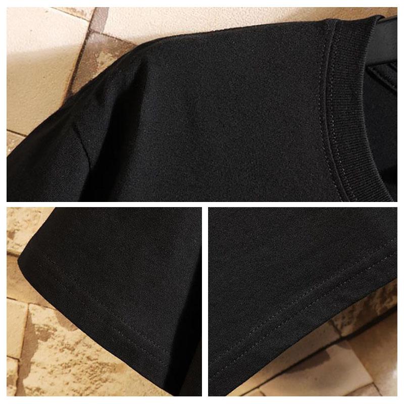 Oversized Fat Tees Mládež Ležérní trička Čínská Trendy s výstřihem do O Krátké rukávy Volný svetr Summer Devil Icon Print Košile Muži