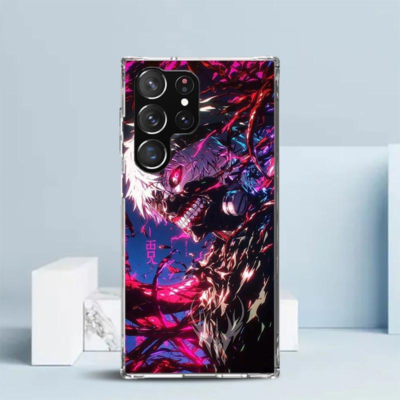 G-Ghoul Tokyo Kaneki Ken Phone Case For Samsung Galaxy S24 S25 Edge S26 Ultra S22 S23 Plus S21 + S20 FE Soft TPU Back Cover Gala