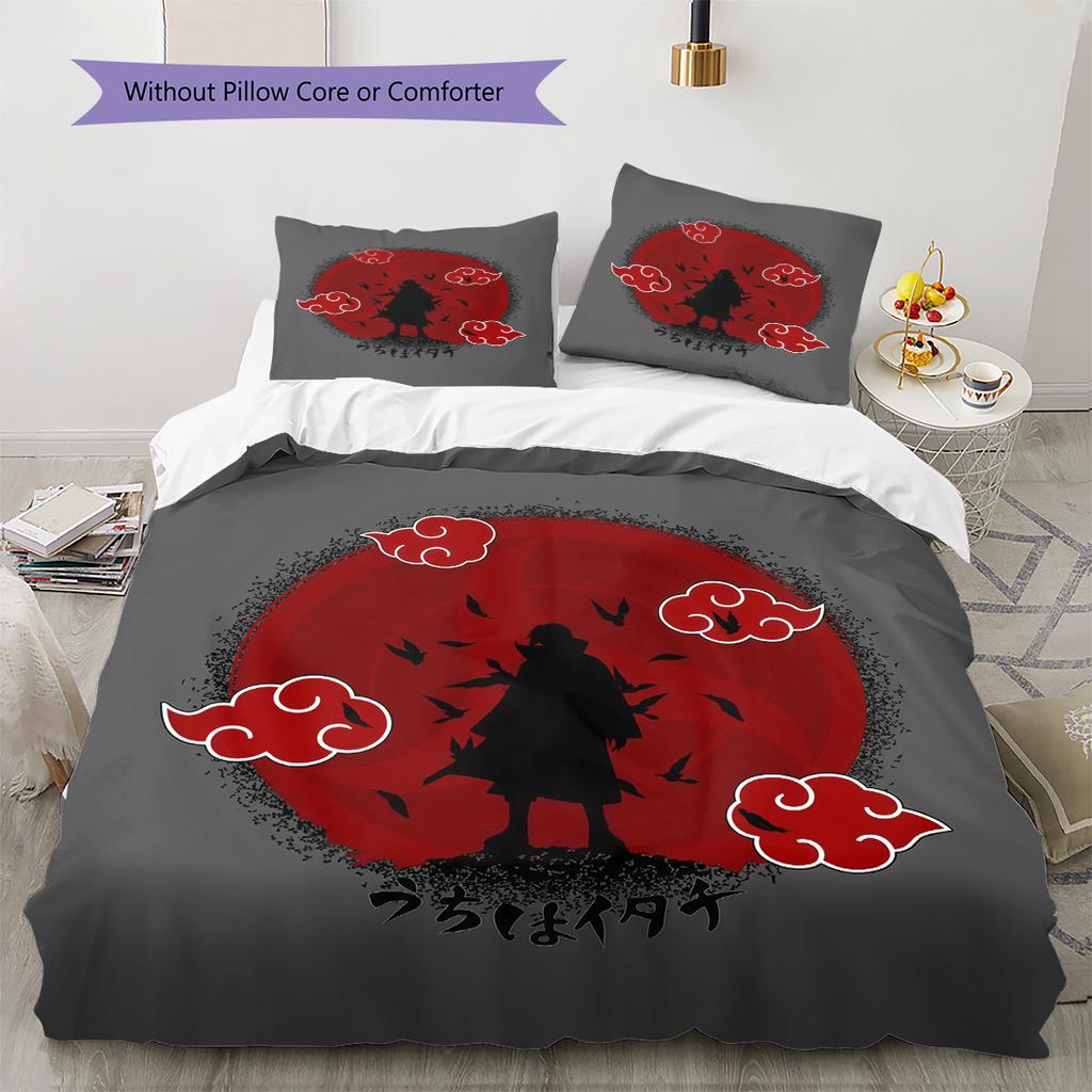 Naruto Logo Comfortable Duvet Cover Soft, Kids Bedding Gift Set,Various Sizes-HE80