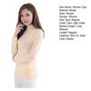 Women Tops Modal Long Sleeve Turtle Neck Solid Color Base Shirt Figure-flattering Women Shirt Daily Wear