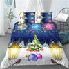 3D Christmas Decoration Duvet Cover Fashion Santa Claus Quilt Cover With Pillowcase Queen King Size For Kids Adult Bedroom Decor