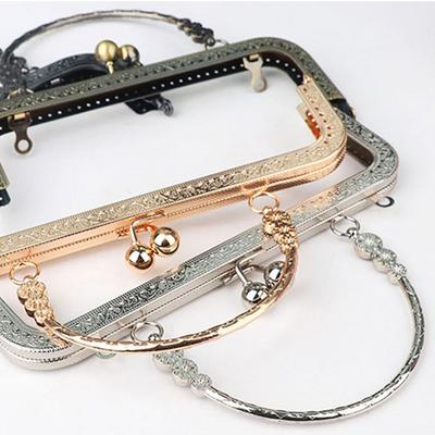 Portemonnaie-Verschluss Rahmen Tasche Kussverschluss Schloss Metall-Portemonnaie-Rahmen für DIY Bastel-Portemonnaie-Tasche Hardware Taschenherstellung Griff Taschenzubehör