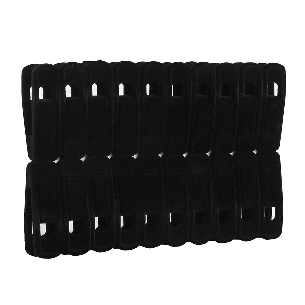 Hanger Clips Strong Finger Clips Non-Slip Clothes Hanger Clip Plastic Thin Velvet Hanger For Pants Pants Flocking Hangers