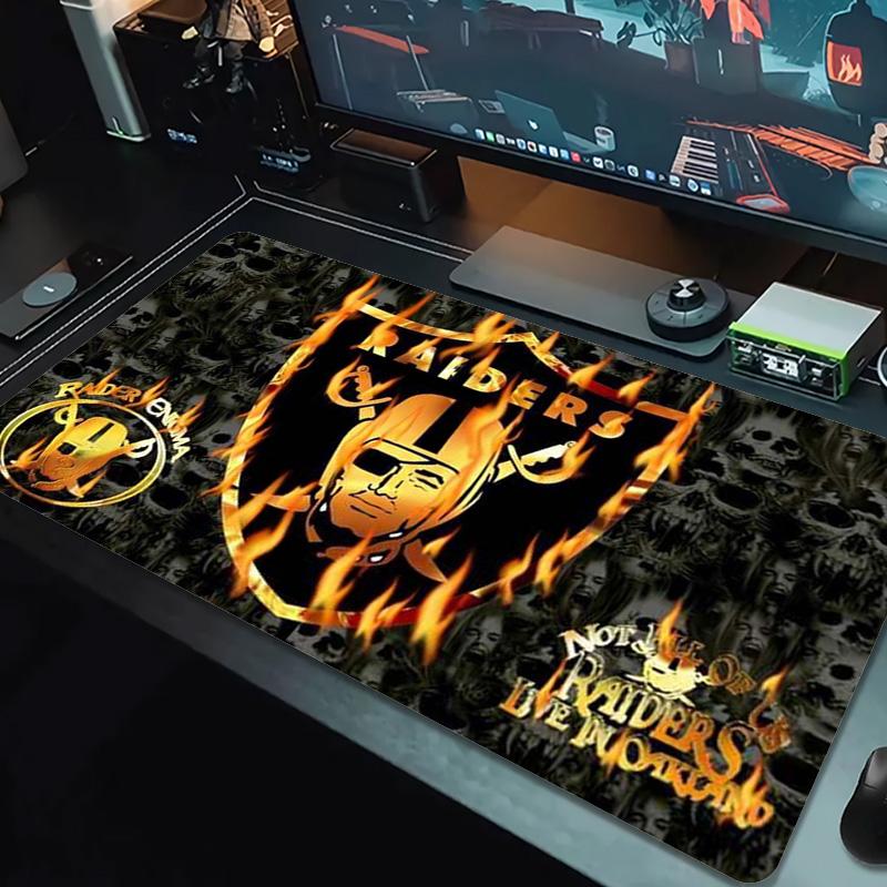 Las Vegas Raiders Logo Color Mouse Pad Large Gaming Table Cushion Non-slip Laptop Tablet Big Mousepad XXL Mat Mini PC Playmat With Lock edge