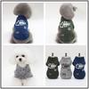 Pet Winter Coat Small Dogs Cats Cotton Hoodie Sweater Warm Outfit In Blue Gray Olive Green S-XXL