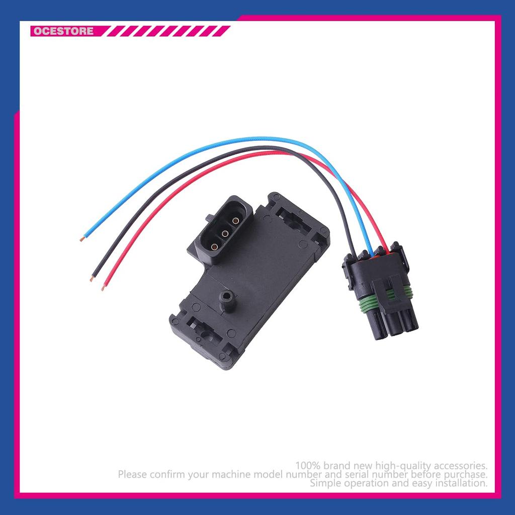 OCESTORE 3Bar 85107279 Manifold Absolute Pressure Map Sensor 3 Bar 12219935 Connector Pigtail Plug Wire 12223861 Compatible with Tahoe Yukon Malibu