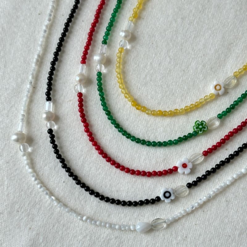 warmrecord Silver925 Jamflower Choker Necklace_N056