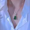 Elegant Ruyi Gourd Necklace for Women - Versatile, Fashionable, Clavicle Chain, Light Luxury, High-End Feel