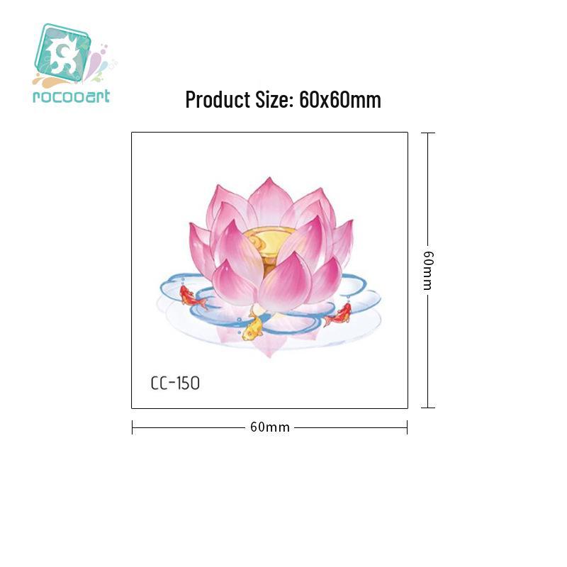 Waterproof Temporary Flower Tattoo Stickers - Fashionable, Beautiful, and Fresh Designs
