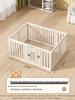 Gray & White Color Block Puppy Playpen for Small to Medium Dogs - Indoor Pet Crate & Isolation Fence